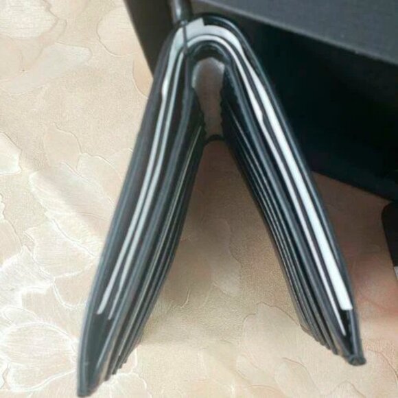 S Michael Kors Billfold Wallet Box Set Black Navy 36H1LGFF1B - Picture 4 of 6